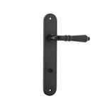 12724P85 - Sarlat Lever - Oval Backplate - Matt Black - Privacy