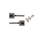 0397KPASS60 - Annecy Lever - Square Rose Passage Kit - Distressed Nickel - Passage