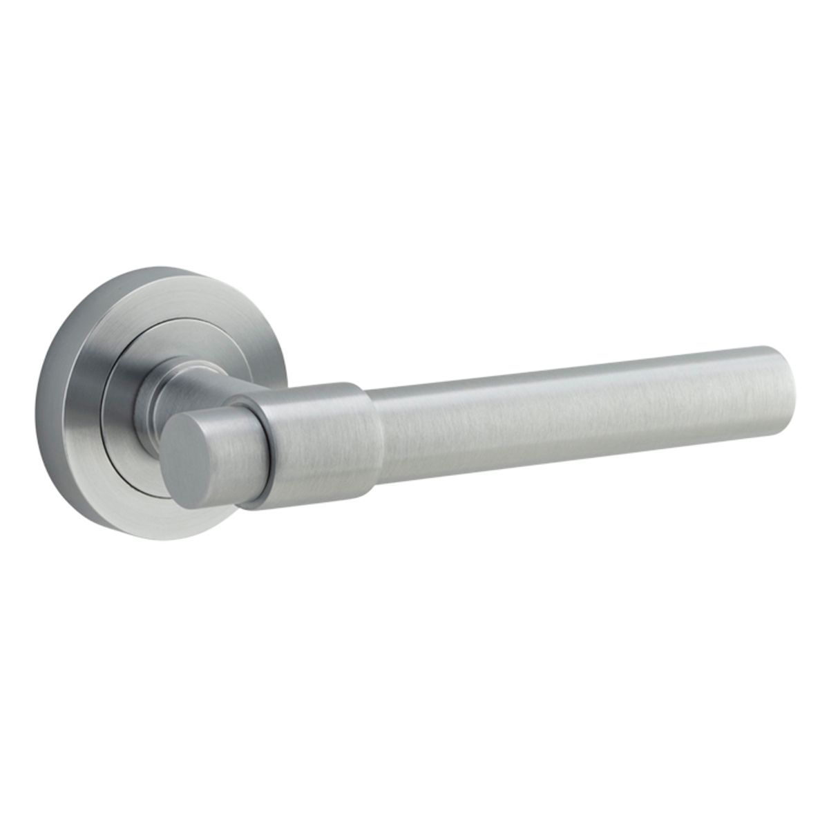 20625 - Helsinki Lever - Round Rose - Brushed Chrome - Passage