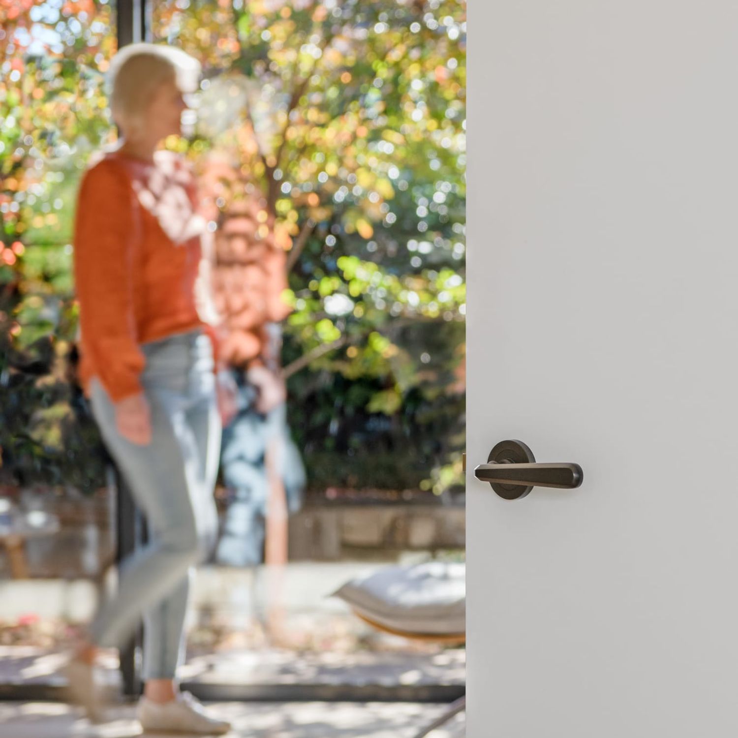 20805 - Copenhagen Lever - Round Rose - Brushed Chrome - Passage