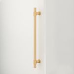 20707 - Helsinki Pull Handle - 450mm - Brushed Brass - Entrance