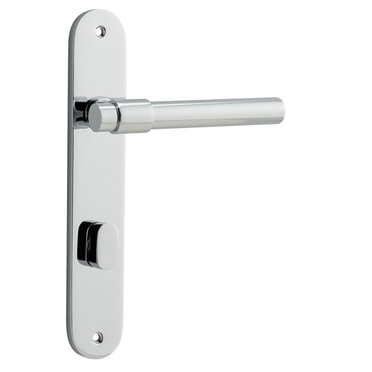 11900P85 - Helsinki Lever - Oval Backplate - Polished Chrome - Privacy