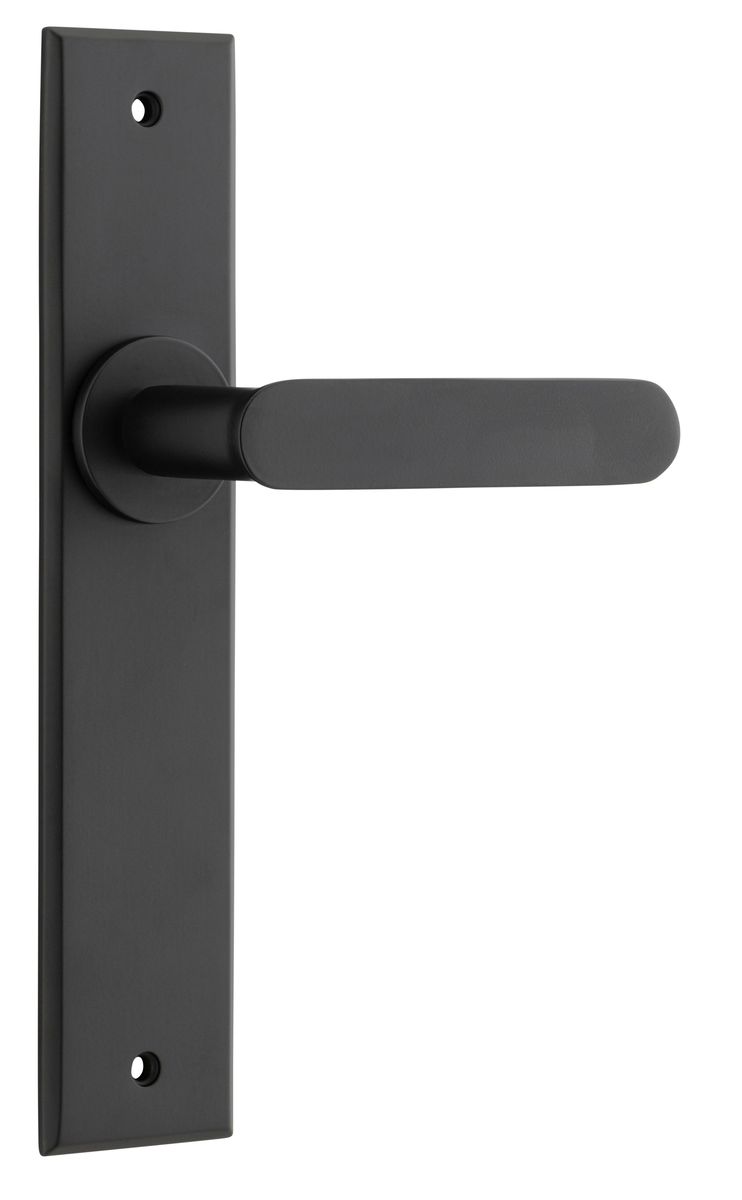 12784 - Bronte Lever - Chamfered Backplate - Matt Black - Passage