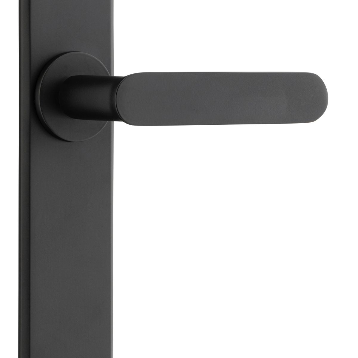 12784 - Bronte Lever - Chamfered Backplate - Matt Black - Passage
