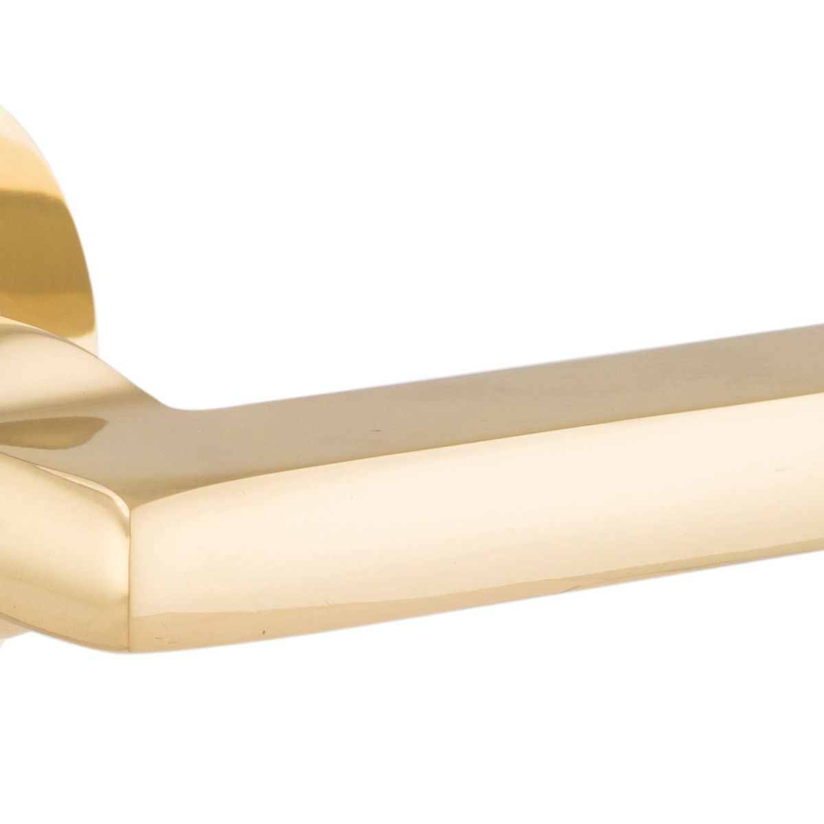 9210 - Baltimore Lever - Round Rose - Polished Brass - Passage