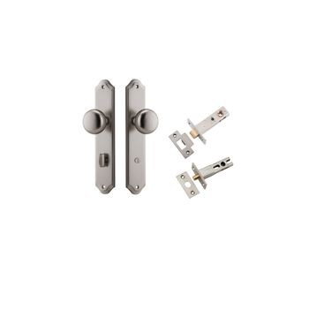 Cambridge Knob - Shouldered Backplate Privacy Kit with Privacy Turn