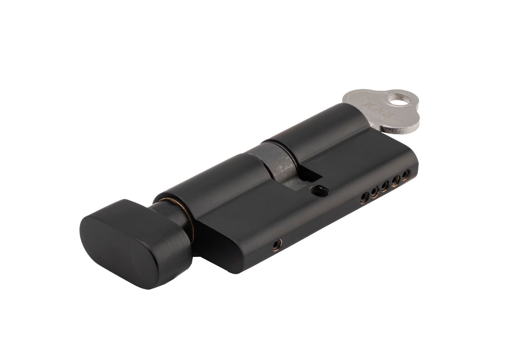 21613 - Euro Cylinder Key/Thumb 5 Pin - Matt Black - Entrance