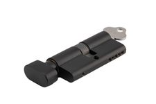 21613 - Euro Cylinder Key/Thumb 5 Pin - Matt Black - Entrance