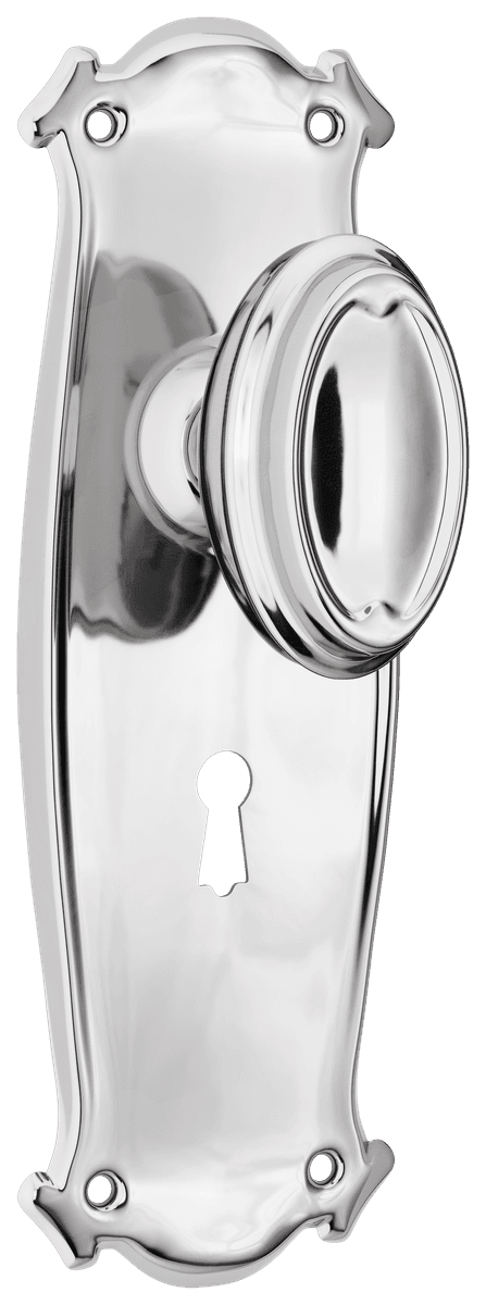 Bungalow Door Knob - Long Backplate