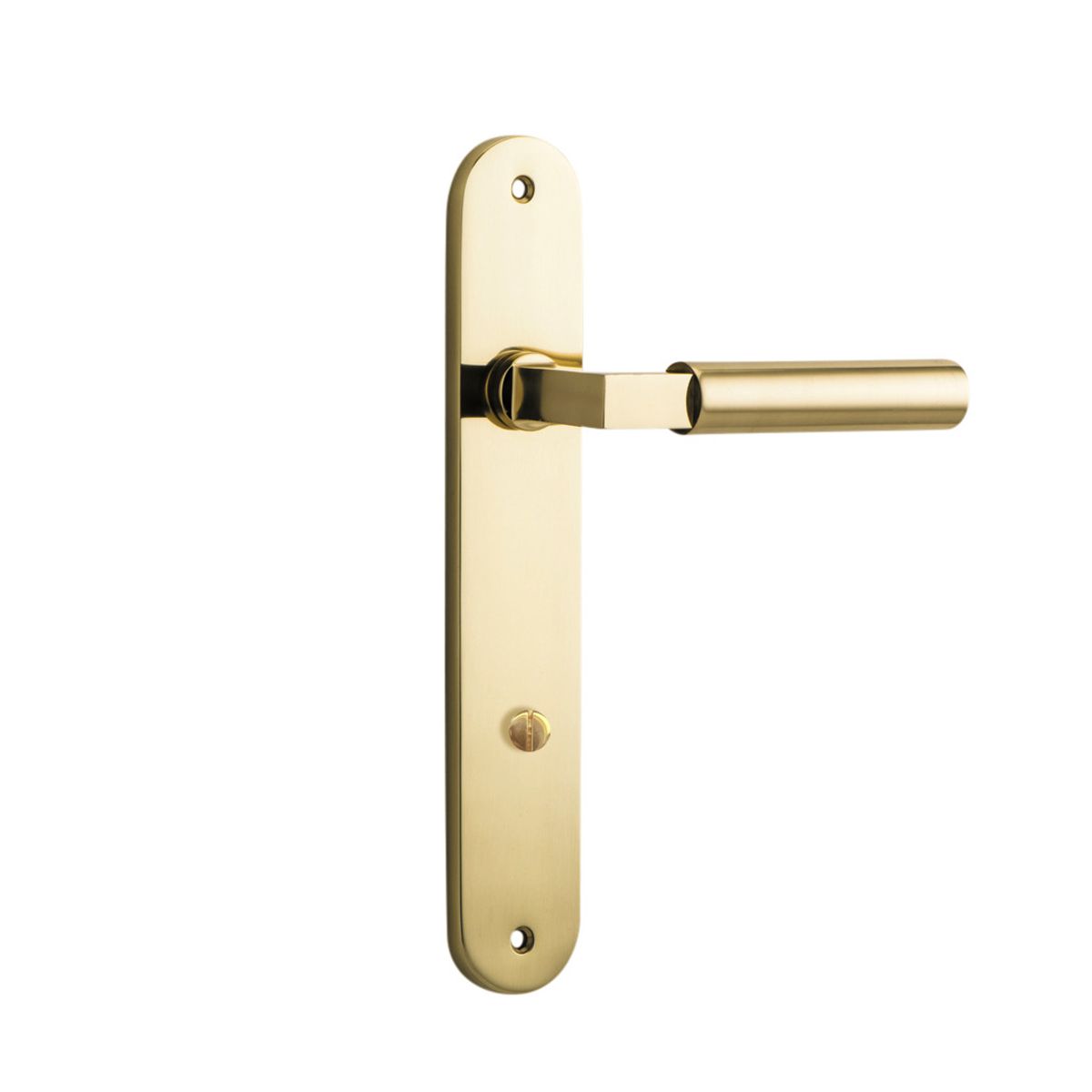 10266 - Berlin Lever - Oval Backplate - Polished Brass - Passage