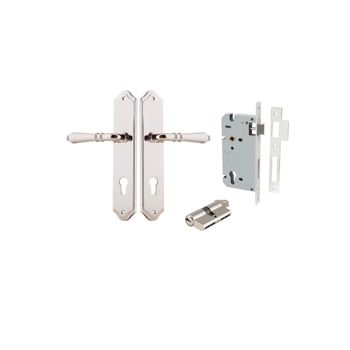 Sarlat Lever - Shouldered Backplate Entrance Kit with High Security Lock