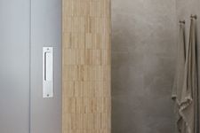 21415 - Rectangular Sliding Door Pull Passage Kit - Brushed Chrome - Passage
