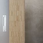 21415 - Rectangular Sliding Door Pull Passage Kit - Brushed Chrome - Passage