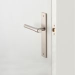 14896KPASS60 - Helsinki Lever - Rectangular Backplate Passage Kit - Satin Nickel - Passage