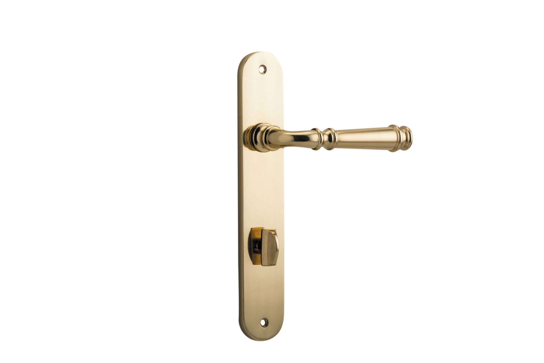 10230P85 - Verona Lever - Oval Backplate - Polished Brass - Privacy