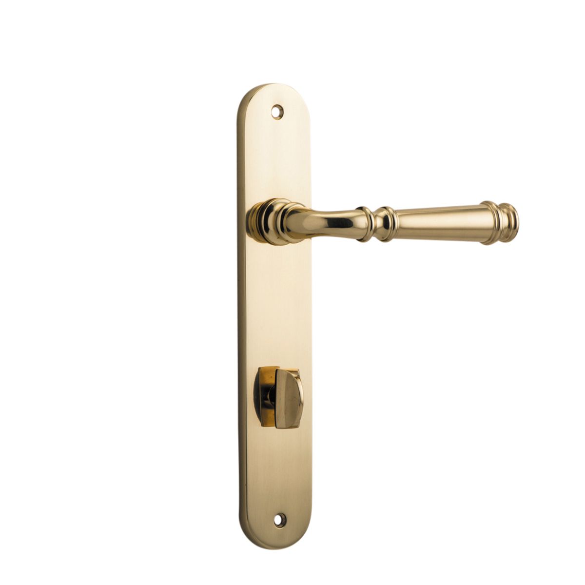 10230P85 - Verona Lever - Oval Backplate - Polished Brass - Privacy