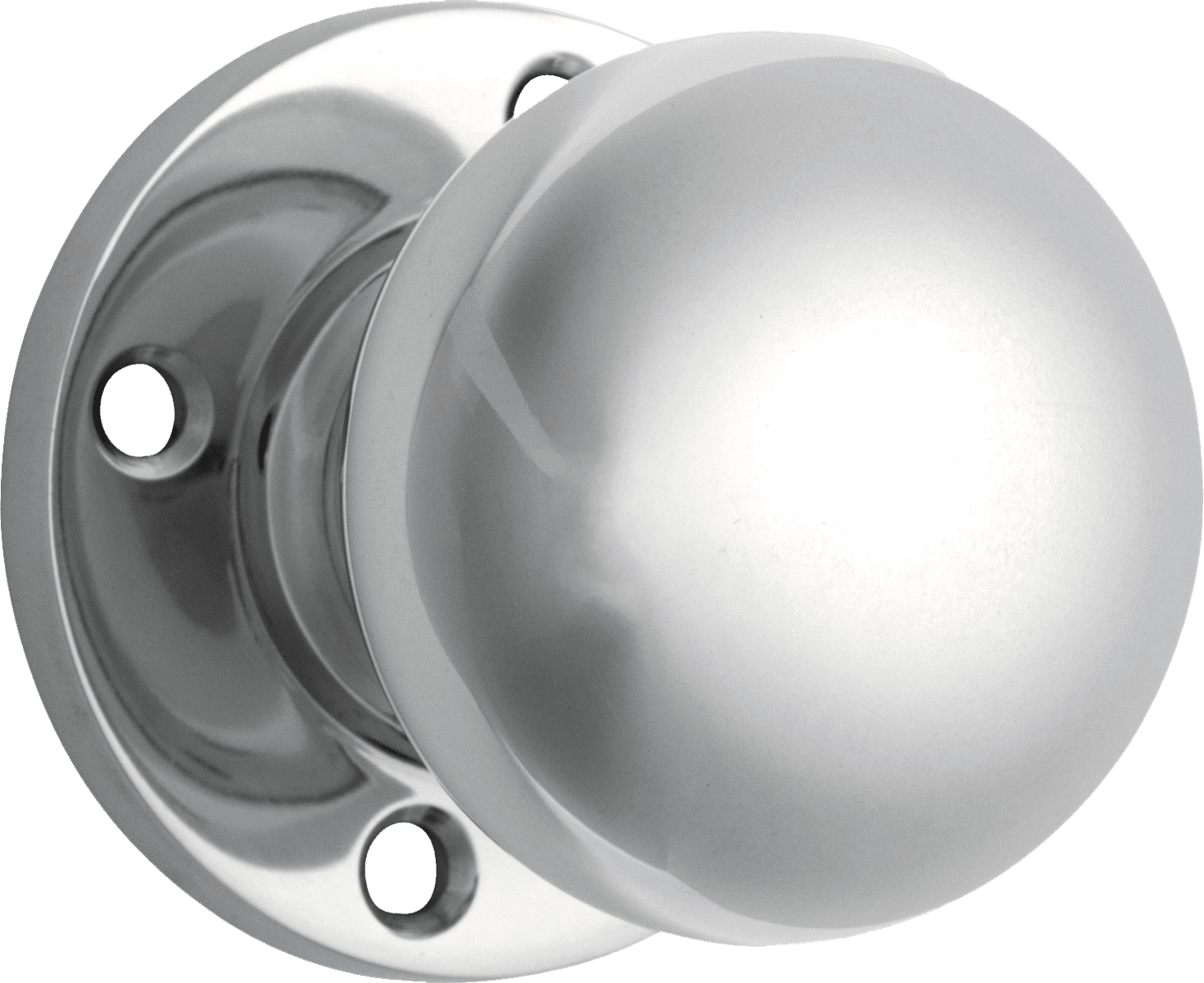 Retro Fit Mortice Knob - Round Rose