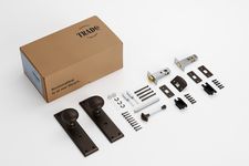 Milton Door Knob - Long Backplate Privacy Set