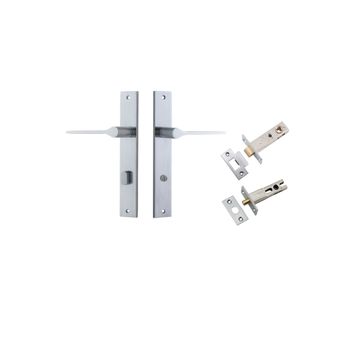 Como Lever - Rectangular Backplate Privacy Kit