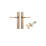 15708KPASS60 - Annecy Lever - Rectangular Backplate Passage Kit - Brushed Brass - Passage