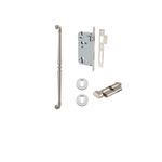 20058KENTR60KT - Sarlat Pull Handle - 600mm Entrance Kit with Separate High Security Lock - Satin Nickel - Entrance