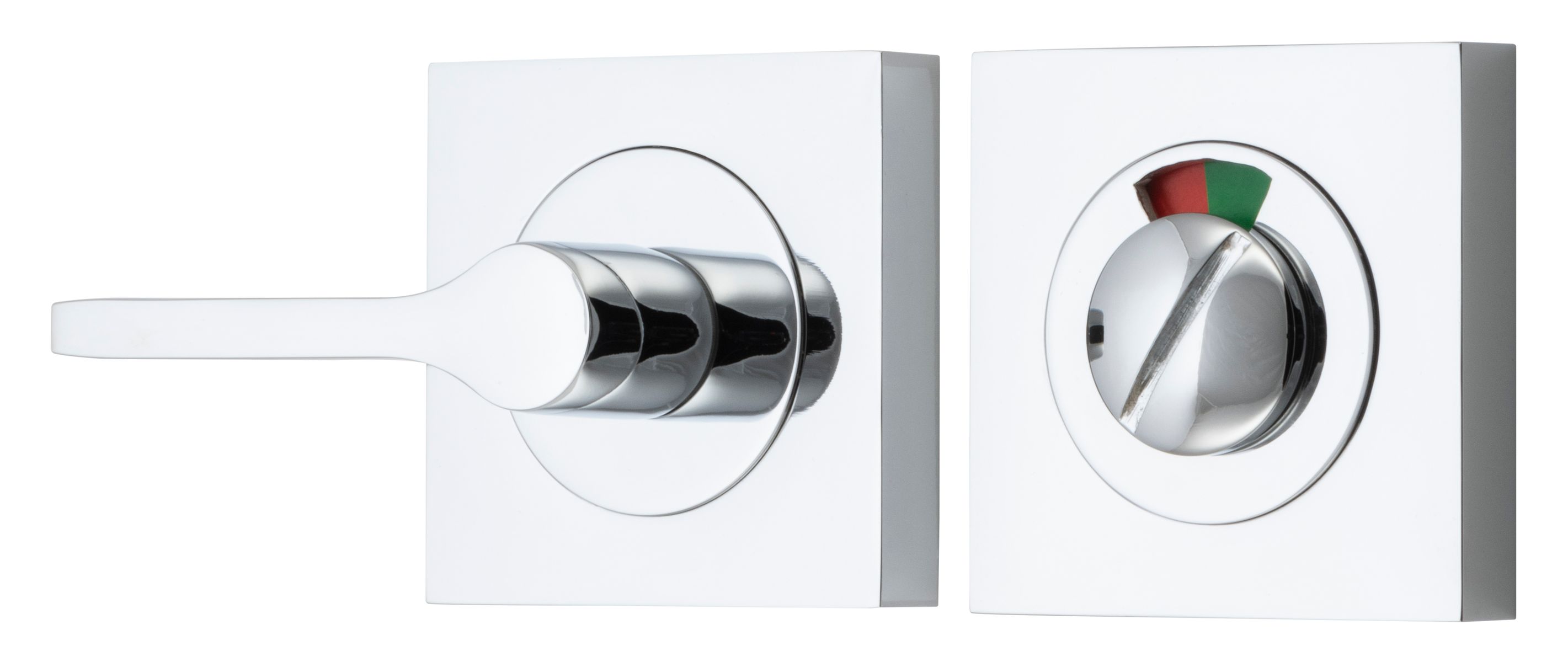 21723 - Accessibility Privacy Turn with Indicator - Square - Polished Chrome