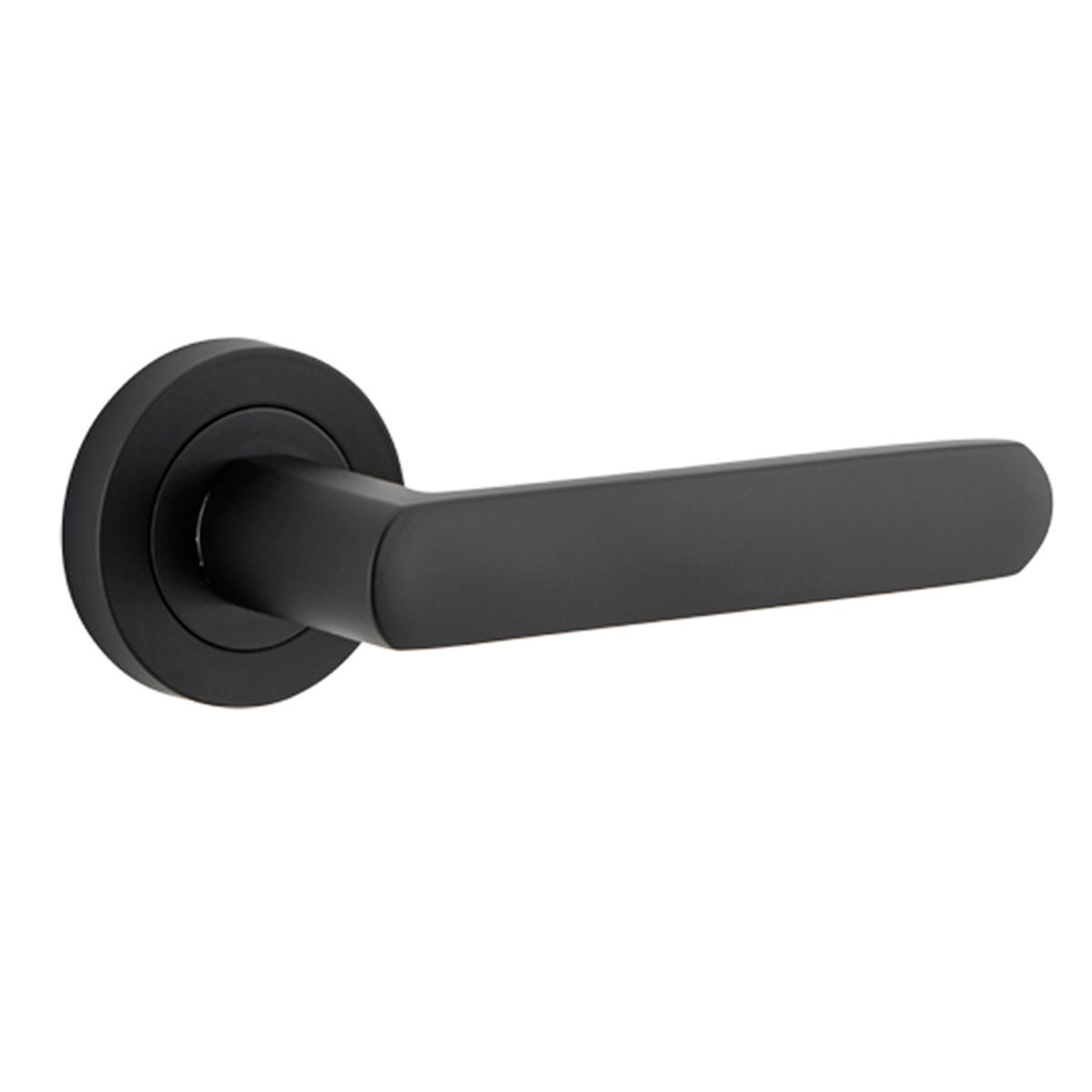 20773 - Osaka Lever - Round Rose - Matt Black - Passage