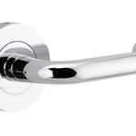20354KIBPRIV60 - Oslo Lever - Round Rose (Inbuilt Privacy) - Polished Chrome - Privacy