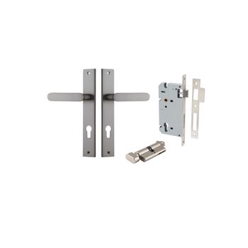 Bronte Lever - Rectangular Backplate Entrance Kit with High Security Lock