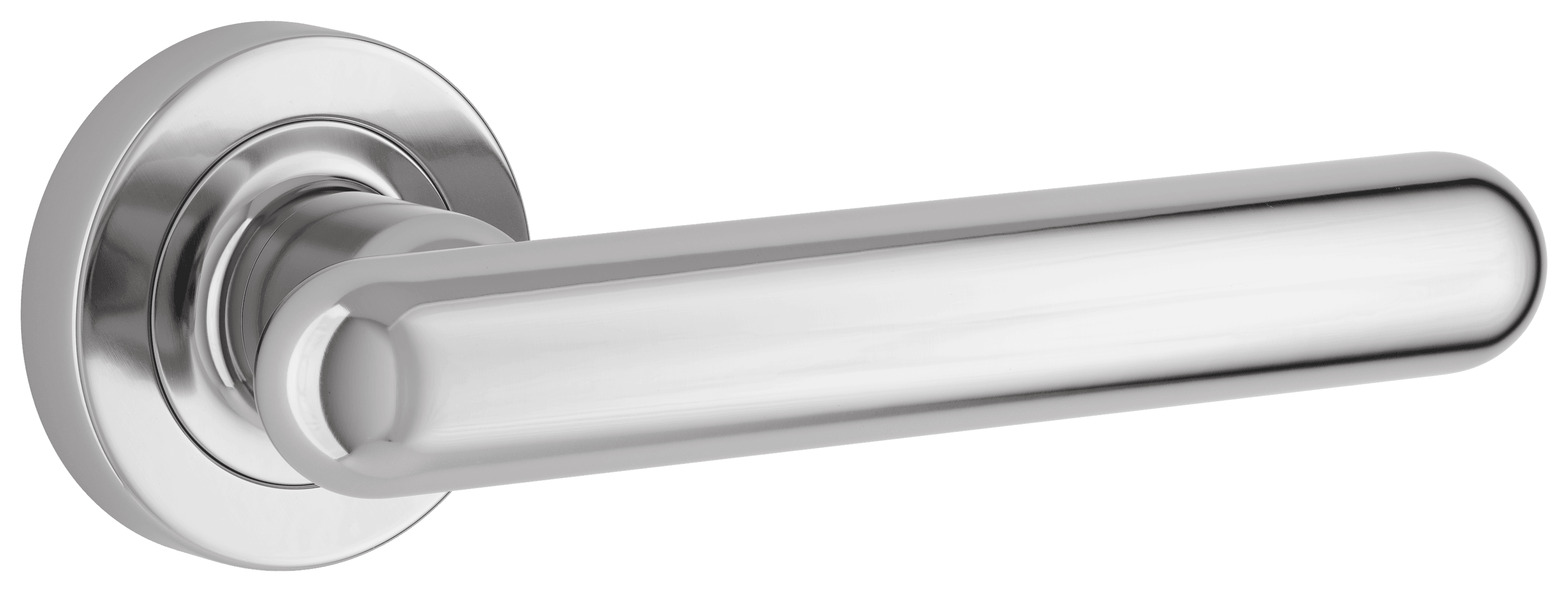 24004 - Puerto Lever - Round Rose - Polished Chrome - Passage