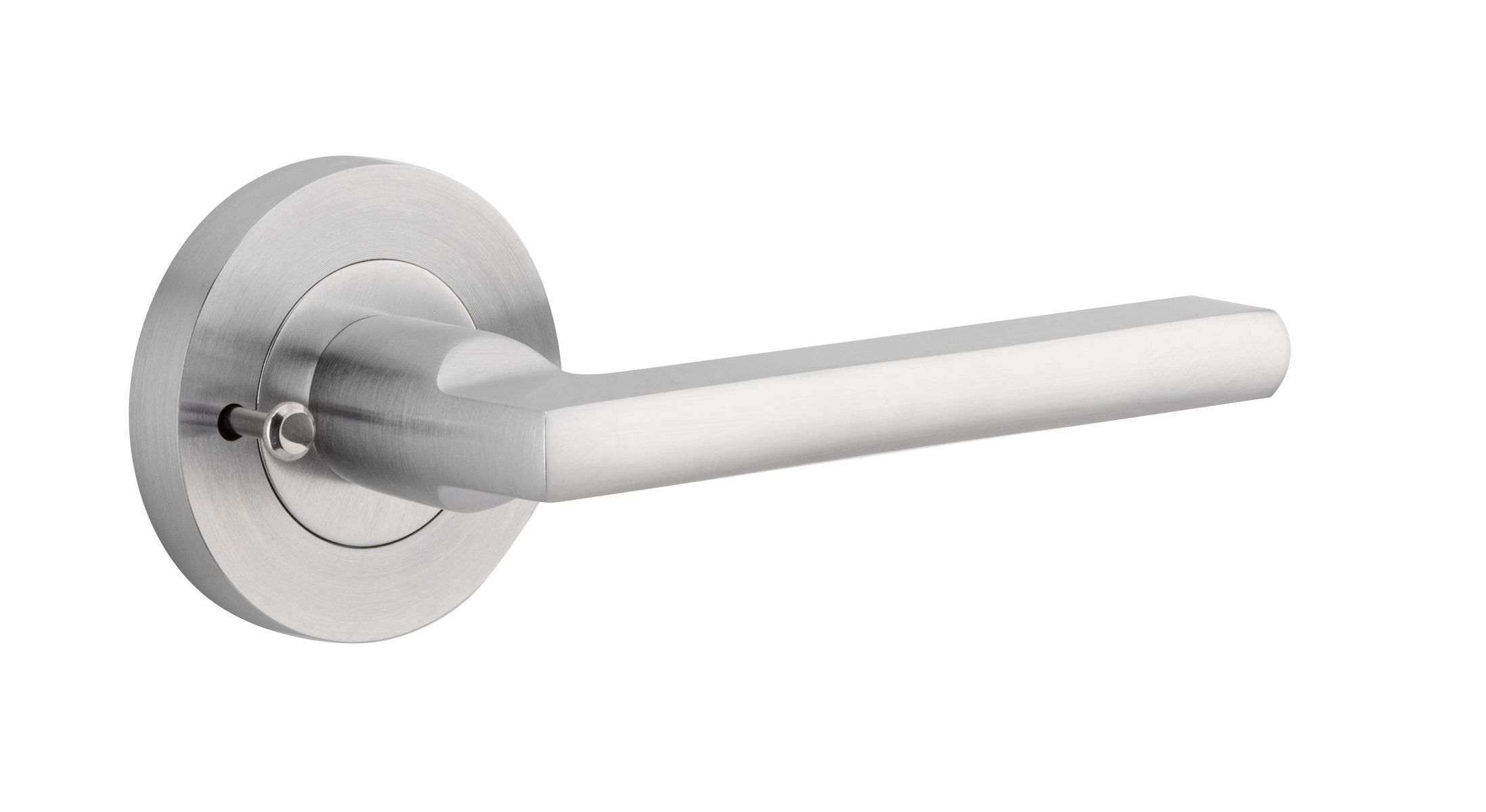 9215KIBPRIV60 - Baltimore Lever - Round Rose (Inbuilt Privacy) - Brushed Chrome - Privacy