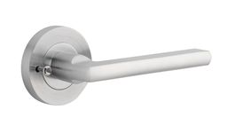 9215KIBPRIV60 - Baltimore Lever - Round Rose (Inbuilt Privacy) - Brushed Chrome - Privacy