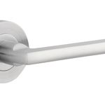 9215KIBPRIV60 - Baltimore Lever - Round Rose (Inbuilt Privacy) - Brushed Chrome - Privacy