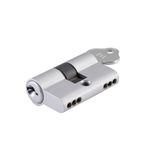 21643 - Euro Cylinder Key/Key 3 Pin - Brushed Chrome - Entrance