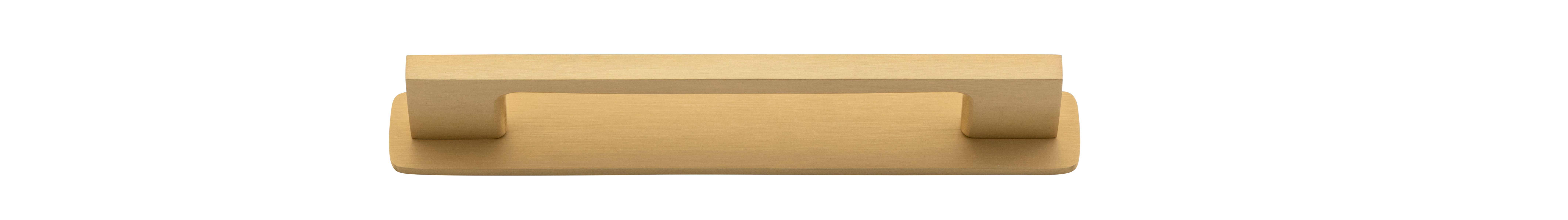 0555B - Cali Cabinet Pull with Backplate - CTC 128mm - Brushed Brass