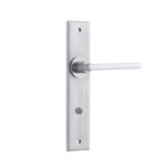 12282 - Baltimore Lever - Chamfered Backplate - Brushed Chrome - Passage