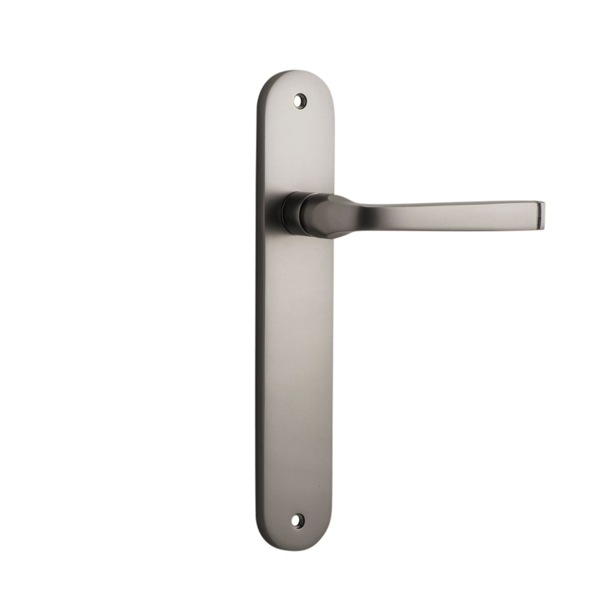 14732 - Annecy Lever - Oval Backplate - Satin Nickel - Passage