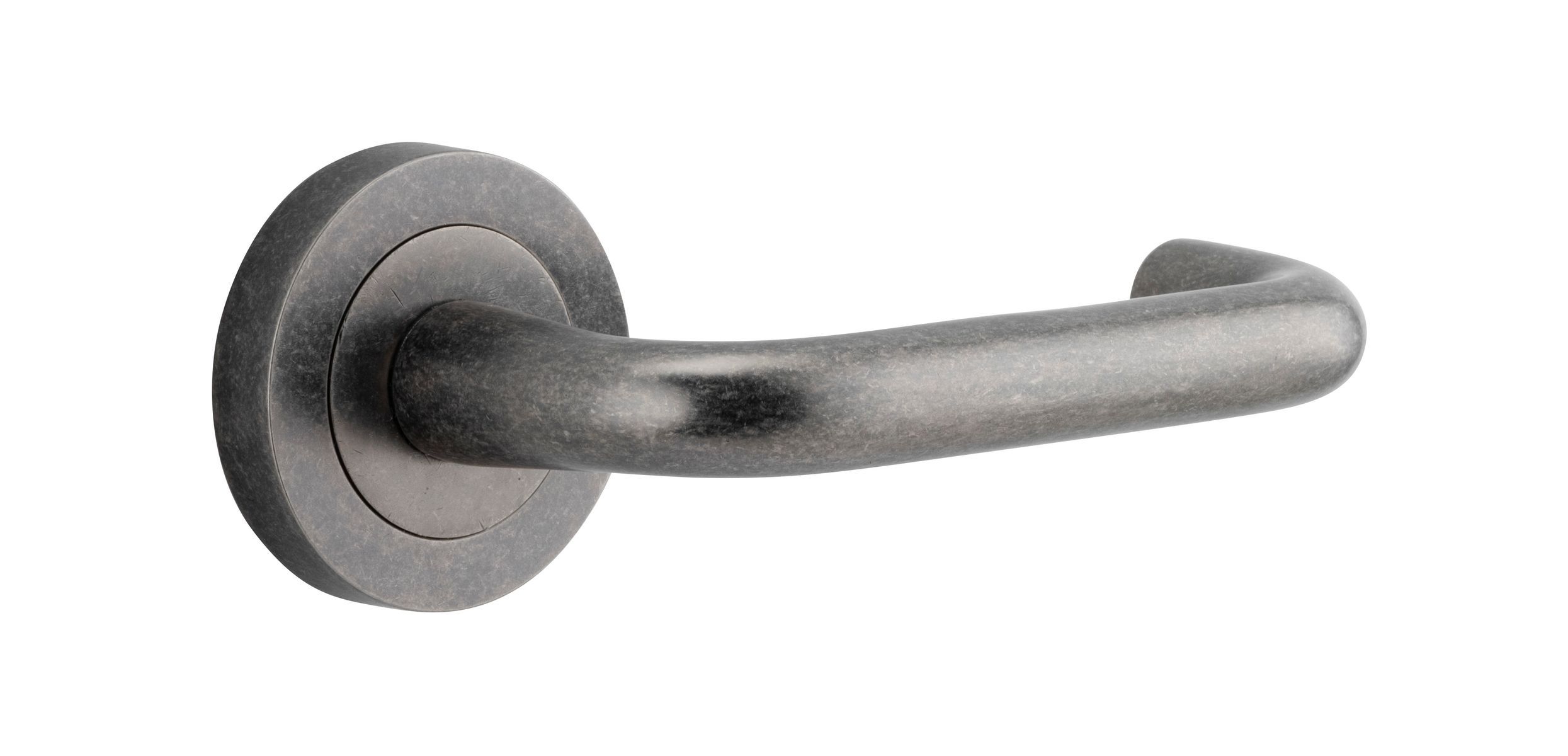 20357 - Oslo Lever - Round Rose - Distressed Nickel - Passage