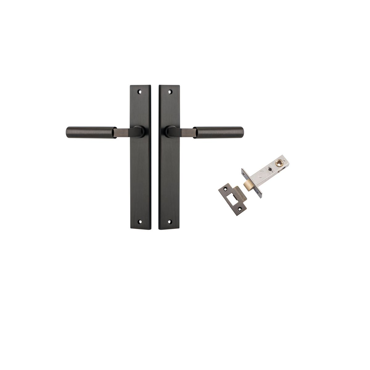 10750KPASS60 - Berlin Lever - Rectangular Backplate Passage Kit - Signature Brass - Passage