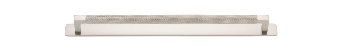 22135B - Brunswick Cabinet Pull with Backplate  - CTC320mm - Satin Nickel