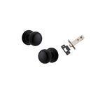 0203KPASS60 - Cambridge Knob - Round Rose Passage Kit - Matt Black - Passage