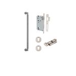 9439KENTR60KT - Brunswick Pull Handle - 450mm Entrance Kit with Separate High Security Lock - Satin Nickel - Entrance
