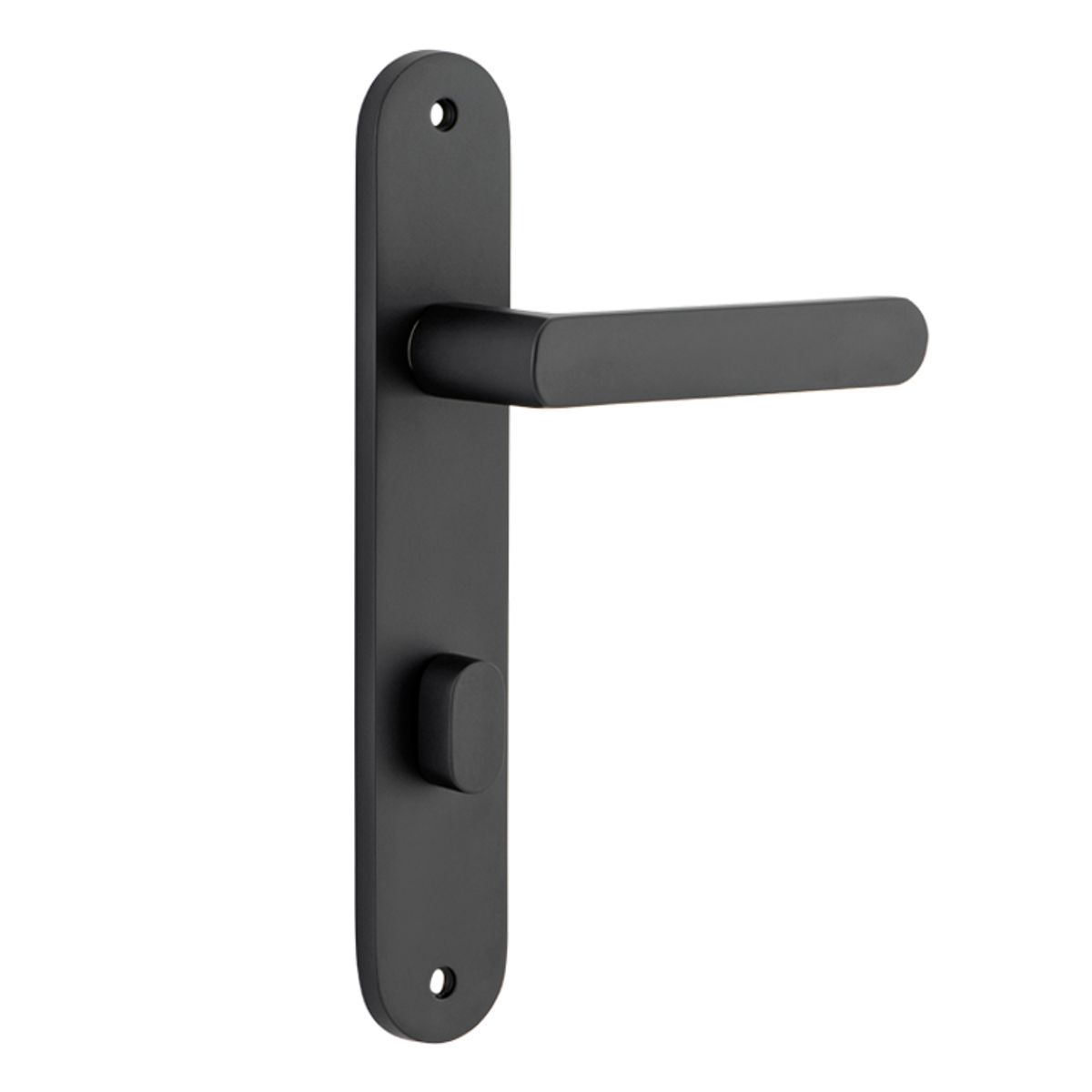 12864P85 - Osaka Lever - Oval Backplate - Matt Black - Privacy