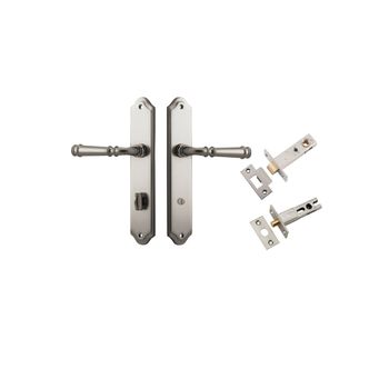 Verona Lever - Shouldered Backplate Privacy Kit with Privacy Turn