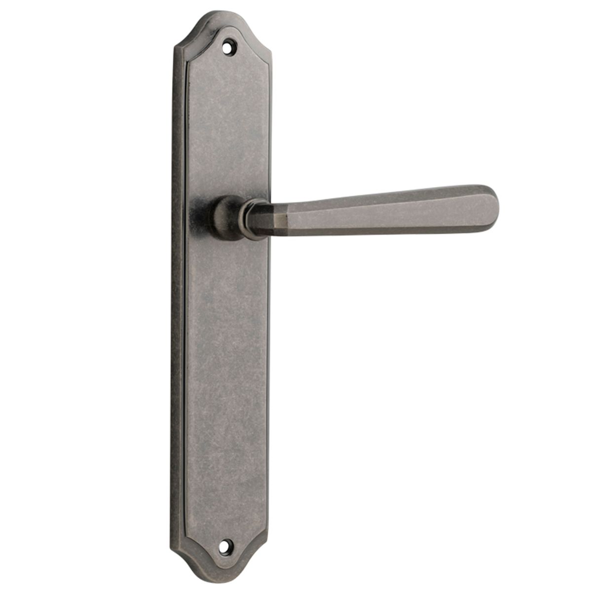 13874 - Copenhagen Lever - Shouldered Backplate - Distressed Nickel - Passage