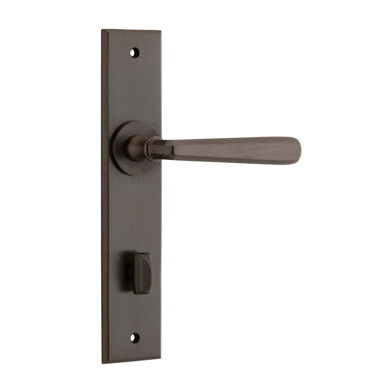 10880P85 - Copenhagen Lever - Chamfered Backplate - Signature Brass - Privacy