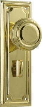 Edwardian Door Knob - Long Backplate