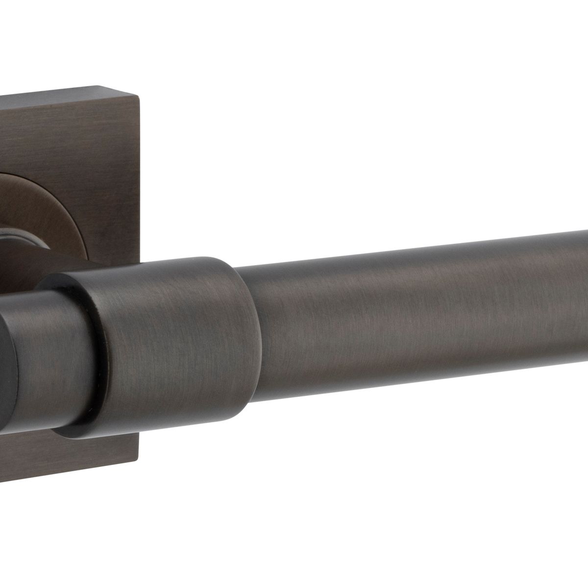 21201KIBPRIV60 - Helsinki Lever - Square Rose (Inbuilt Privacy) - Signature Brass - Privacy