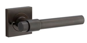 21201KIBPRIV60 - Helsinki Lever - Square Rose (Inbuilt Privacy) - Signature Brass - Privacy