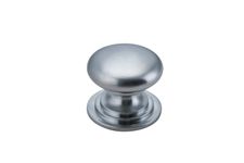 0568 - Sarlat Cupboard Knob - P27xD32mm - Brushed Chrome